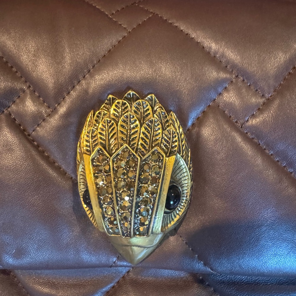 Kurt Geiger Chocolate Quilted Shoulder Bag - Picture 2 of 8